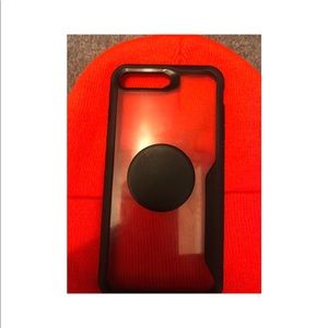 IPhone 7&8 PLUS Clear Case with black trim